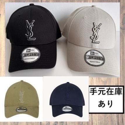 SAINT LAURENT ニューエラ モノグラム キャップ YSL コラボ (Saint