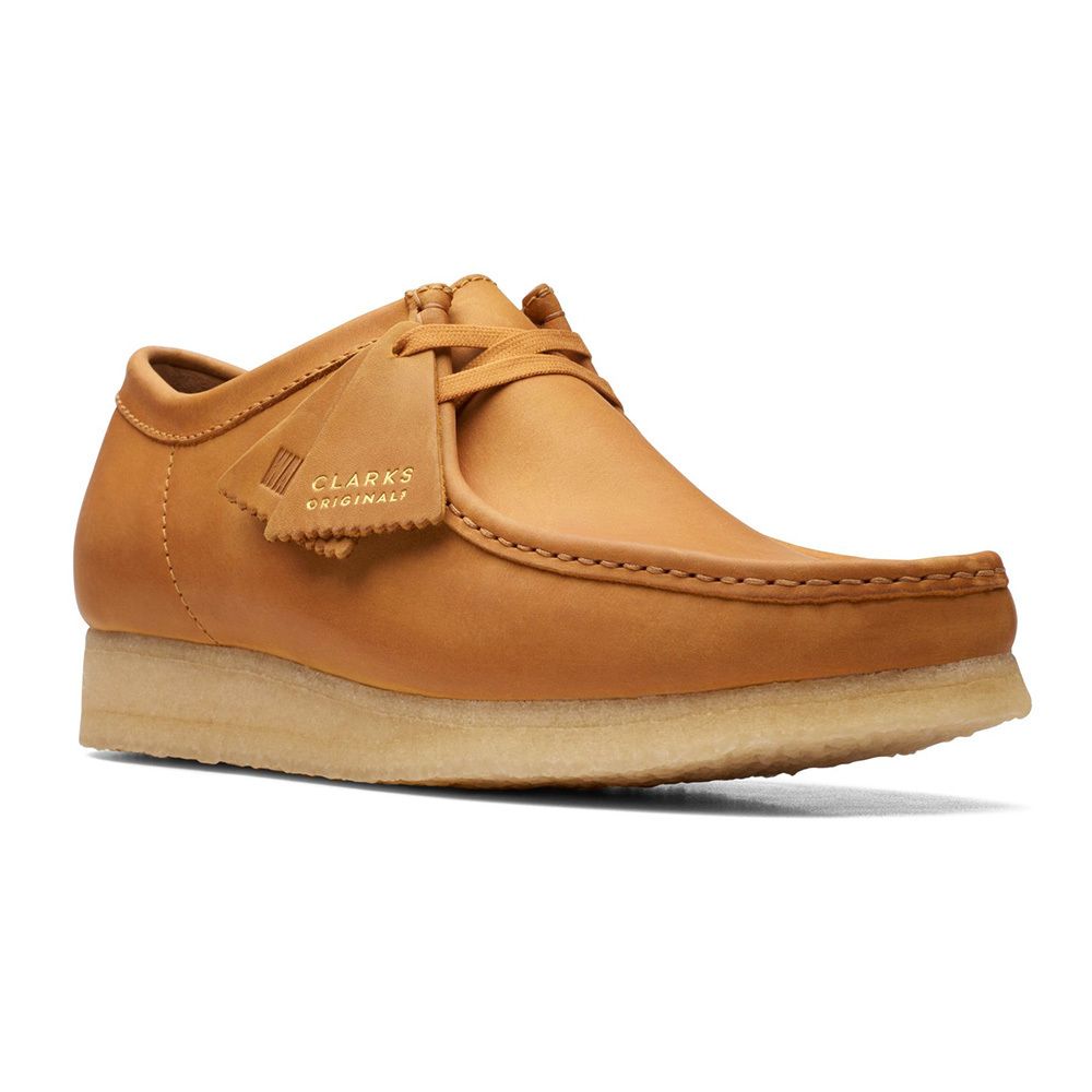 Clarks】クラークス ワラビー タン レザー モカシン (Clarks/ドレス