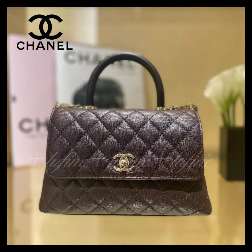 入手困難☆永遠の憧れ♪】CHANEL ココハンドル 24cm ブラウン (CHANEL