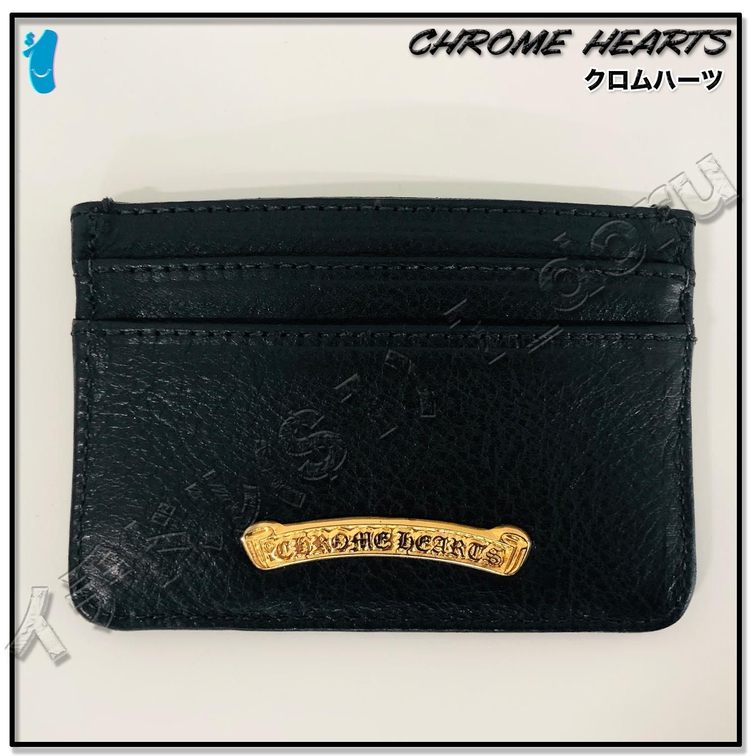 激レア！ クロムハーツ 22K ゴールド スクロール カード ケース