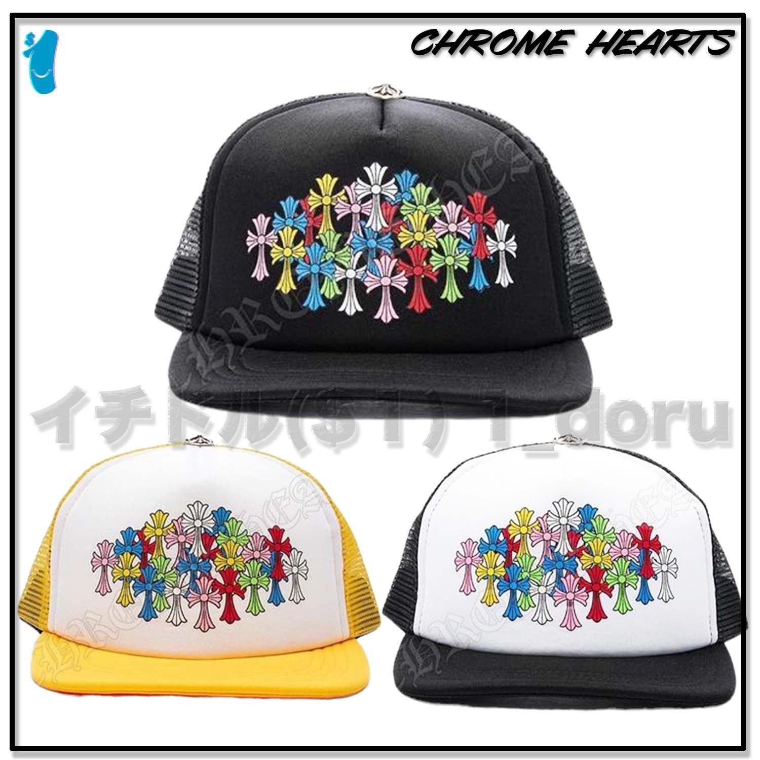 クロムハーツ CAP カラフルクロス キャップ 帽子 スナットパック