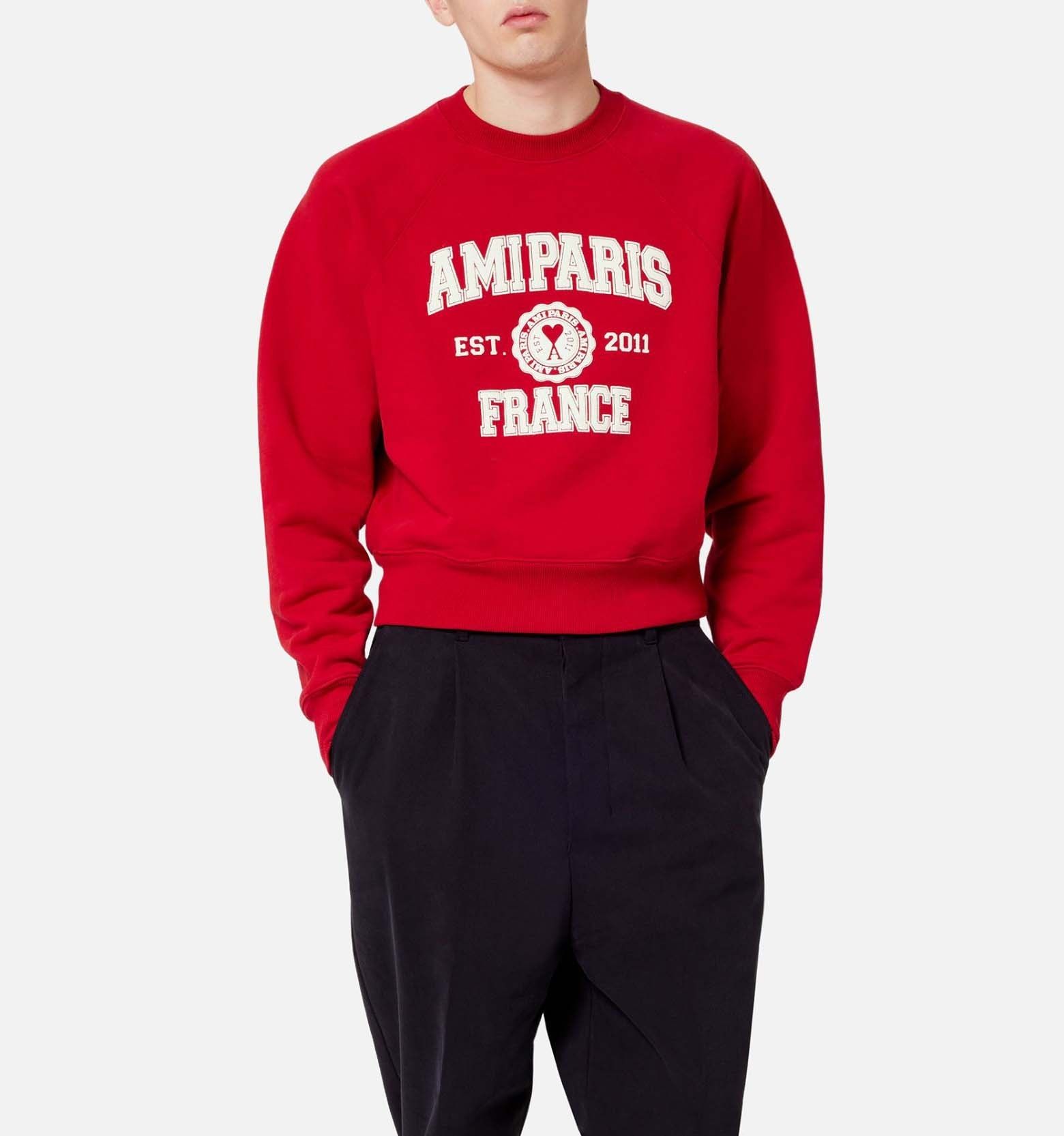 AMI PARIS ｜アミパリス FRANCE ロゴ入り スウェットシャツ (AMI PARIS