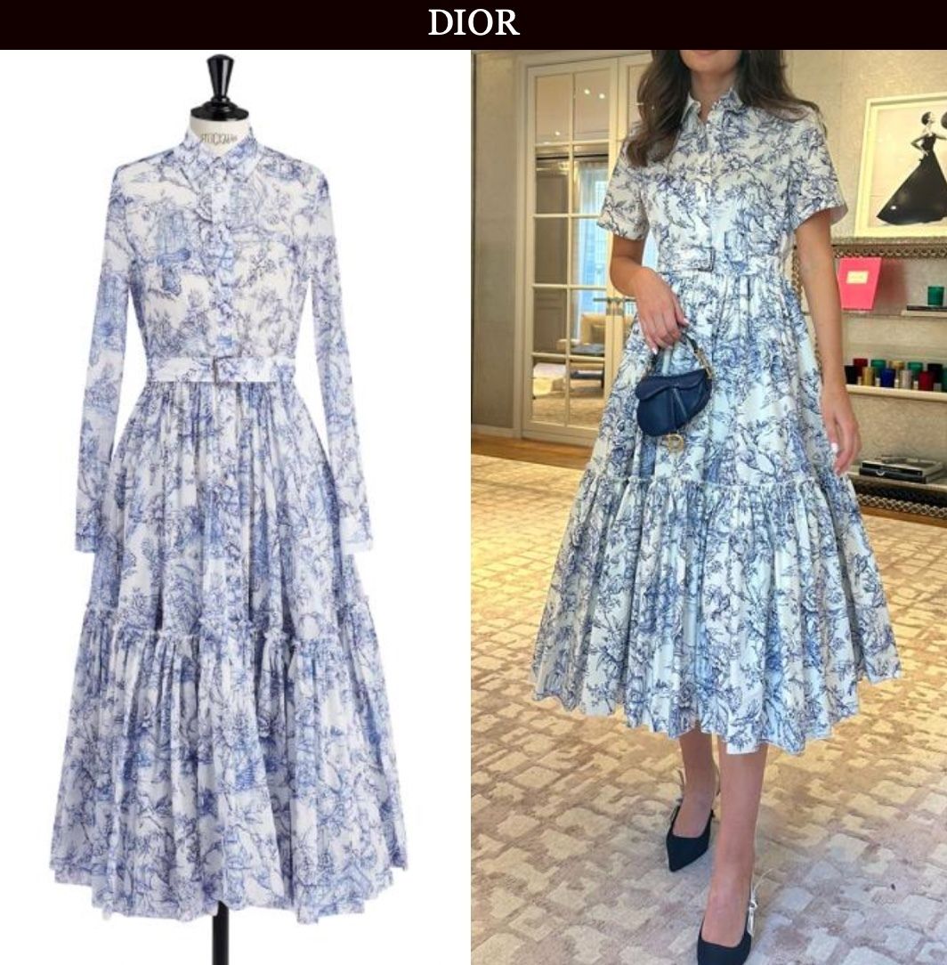 DIOR直営】23CRUISE 稀少 ベルト付き ロングドレス (Dior/ワンピース