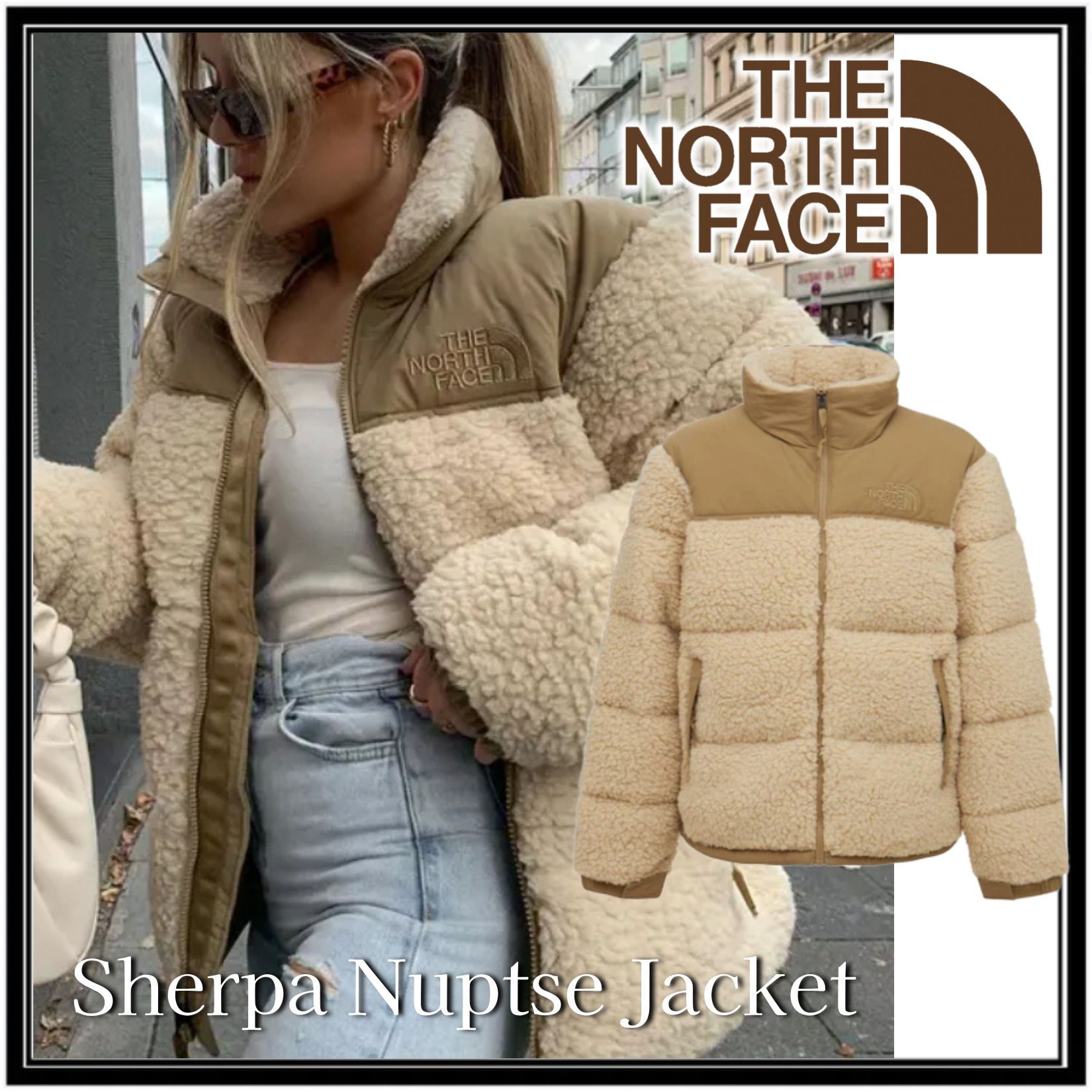 ☆海外人気 入手困難レア! THE NORTH FACE シェルパ ヌプシ (THE NORTH