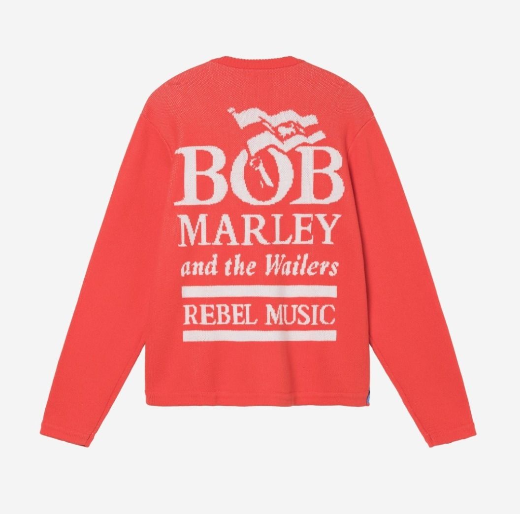 ☆関税込☆Stussy☆Stussy Bob Marley Sweater Red☆ニット (STUSSY