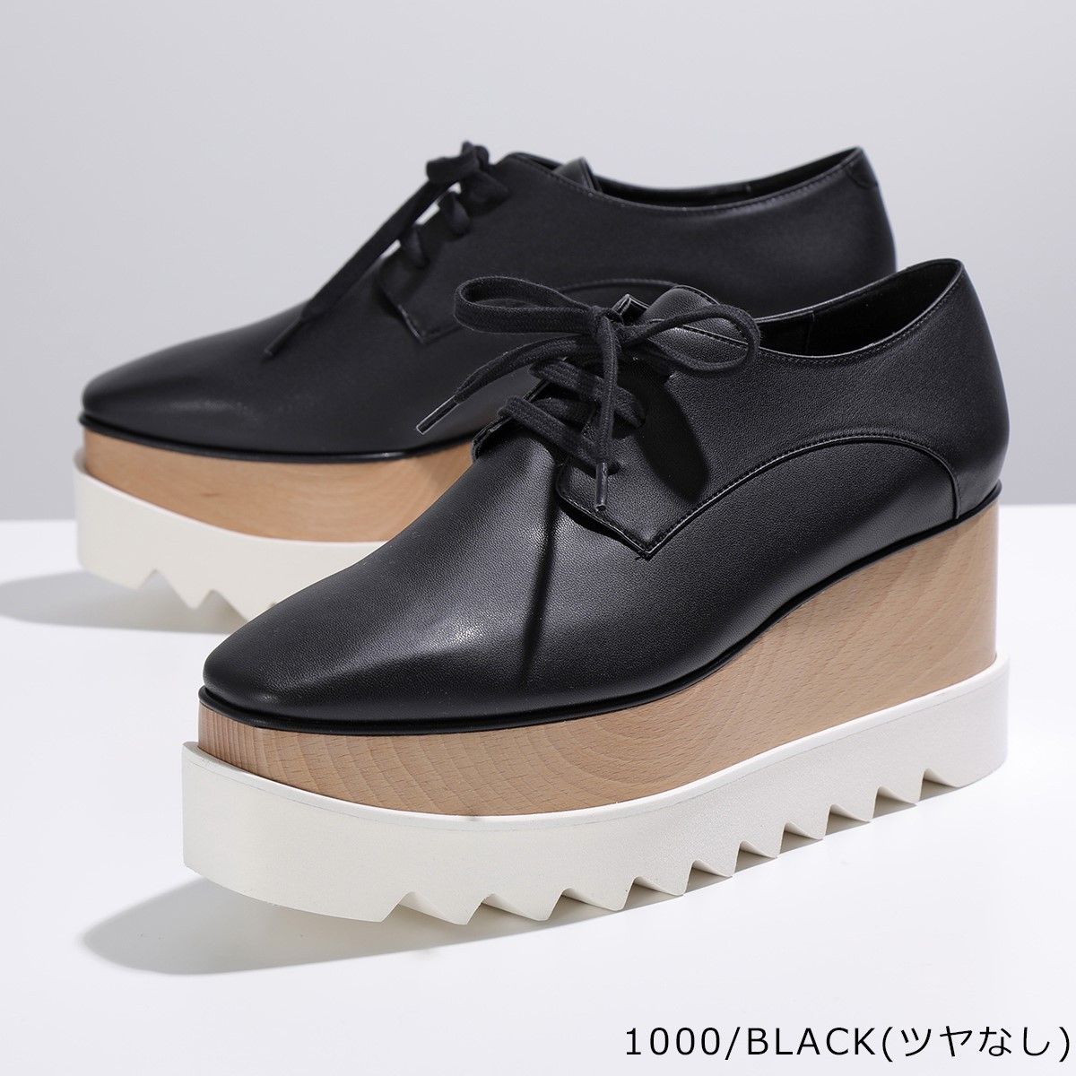 ステラマッカートニー 363997 W0XH0 1000 厚底 シューズ BLACK (Stella