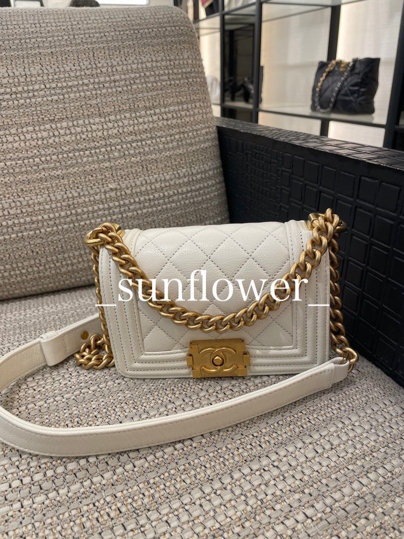 ボーイシャネル ミニサイズ ホワイト (CHANEL/ショルダーバッグ