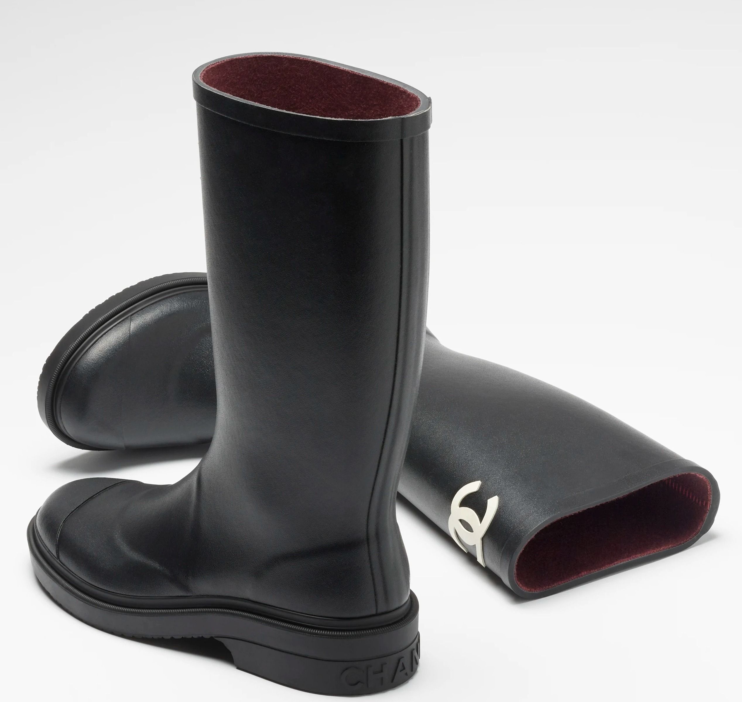 お洒落が決まる♪】CHANEL☆ロングブーツ☆CCロゴ付き (CHANEL/ロング