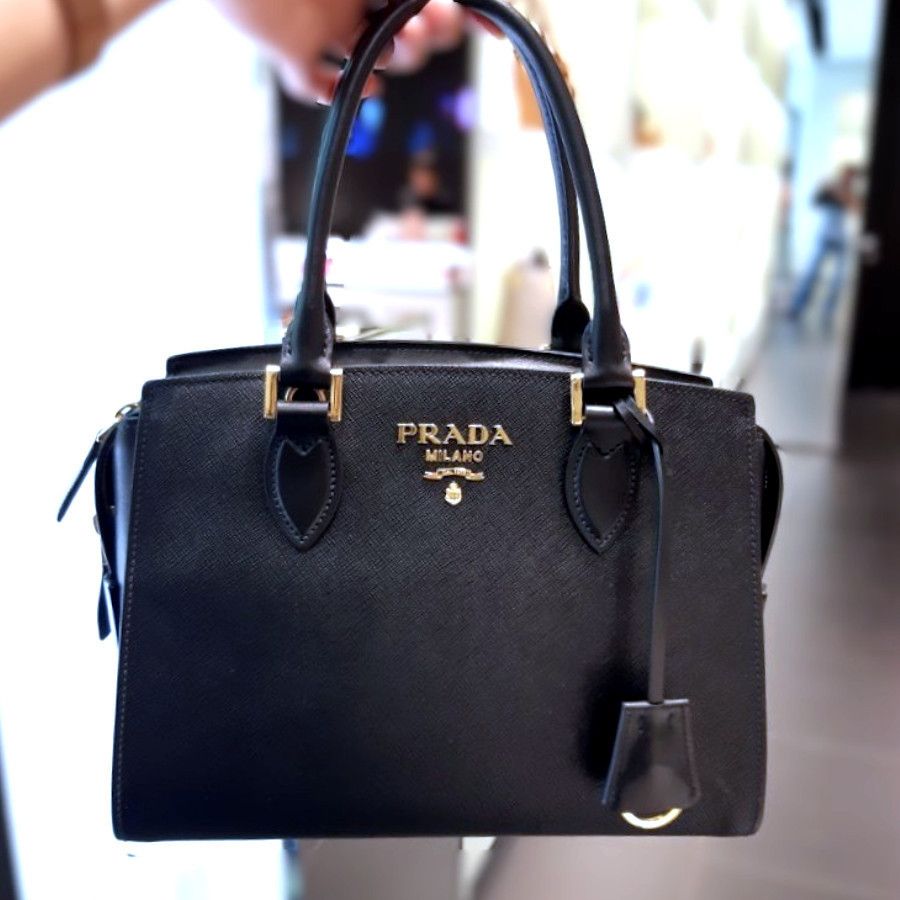 セール】プラダ*2WAY レザーハンドバッグ☆1BA164 2EDV (PRADA