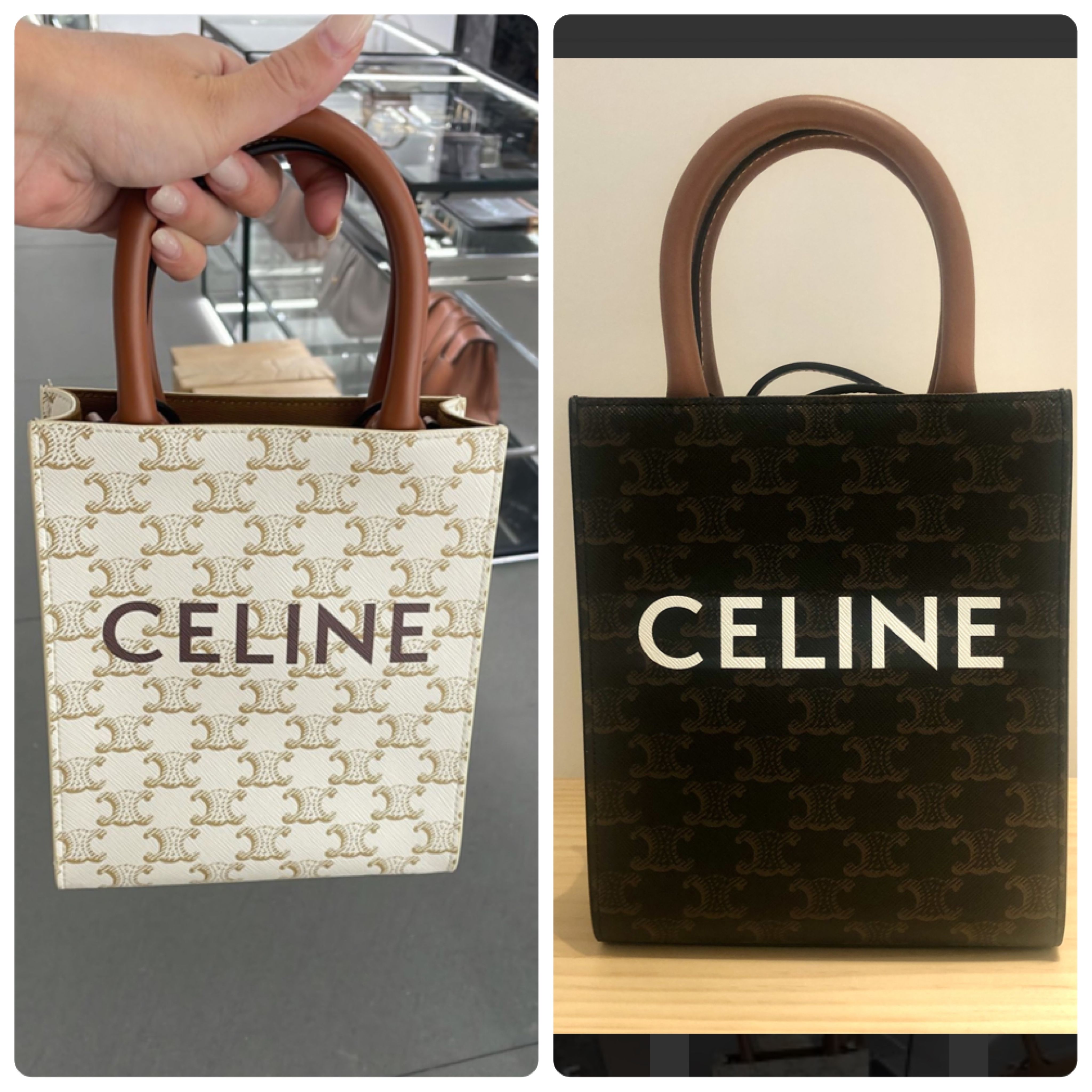 大人気【CELINE】ミニ バーティカルカバ トート☆3種展開 (CELINE