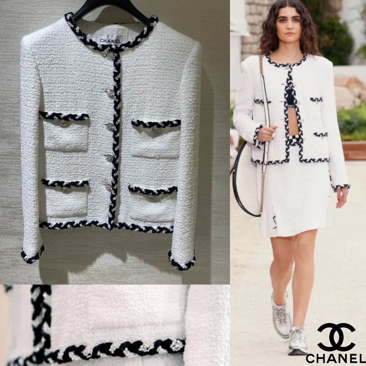 22-23Cruise☆即納 CHANEL シャネル ジャケット ツイード 関税込