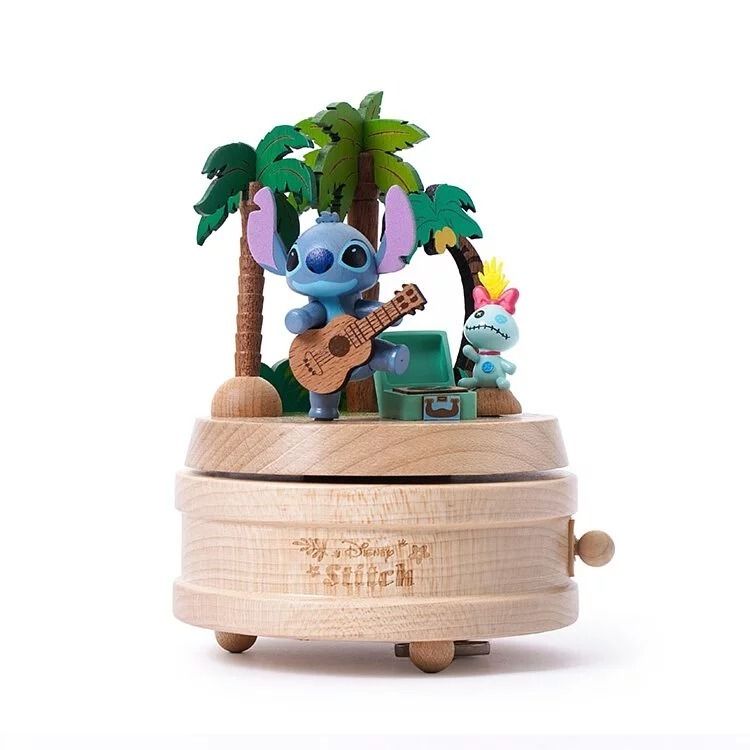 Wooderful life 木製オルゴール ディズニー スティッチ (Disney