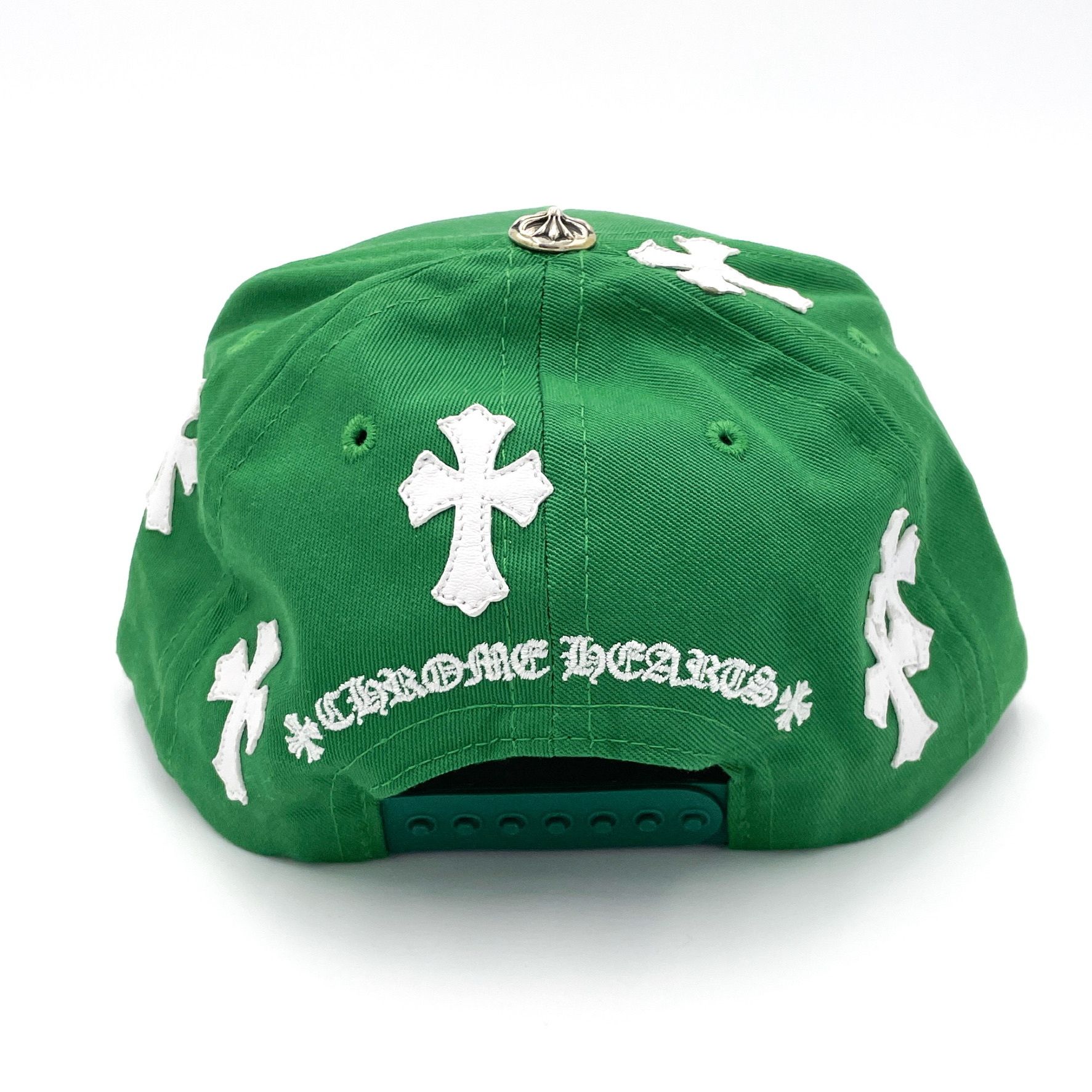 クロムハーツ クロス パッチ ベースボール キャップ グリーン (CHROME