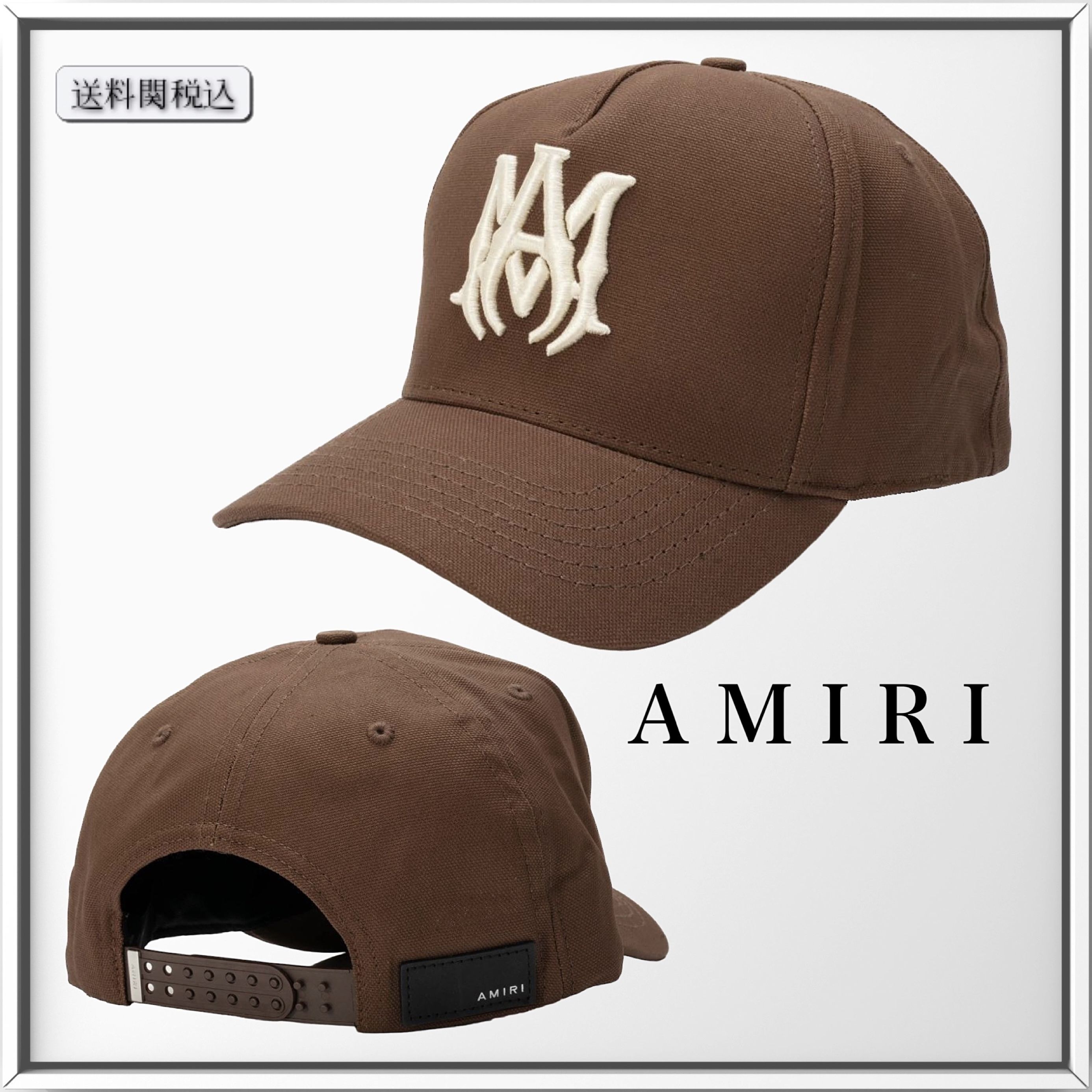 AMIRI ロゴ エンブロイダリー コットン ベースボールキャップ (AMIRI