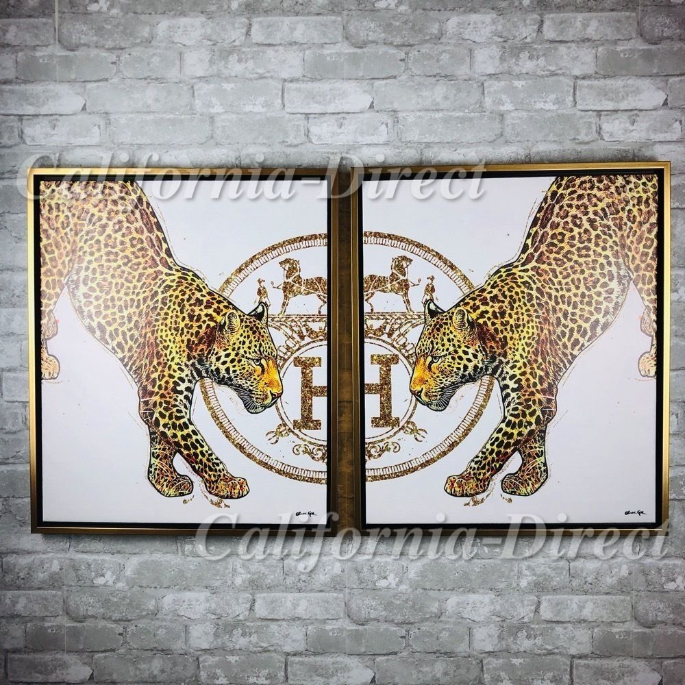 Oliver Gal 特大 91x114cm左右1組 額付き JAGUAR CLASS (Oliver Gal