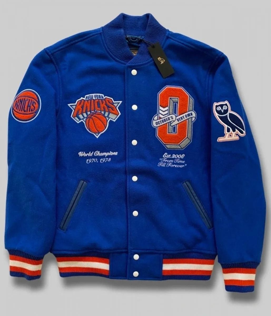 ☆日本未発売☆OVOxNBAニューヨークニックスコラボ スタジャン (NBA