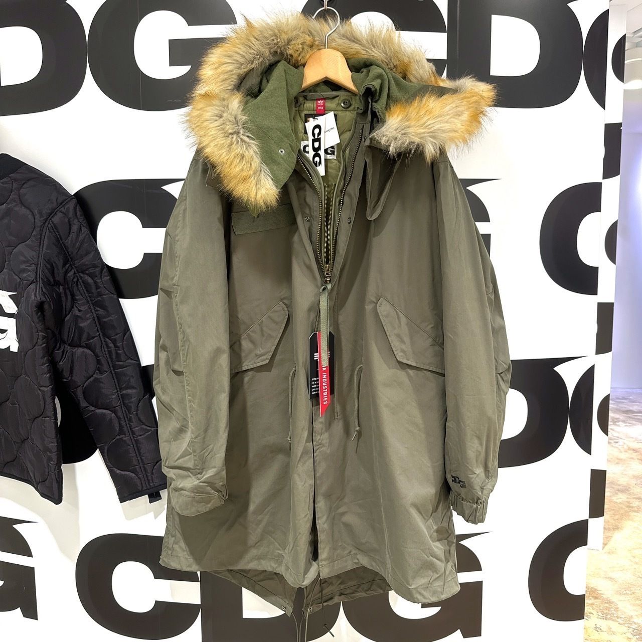 リアル軍物コラボ コムデギャルソン×アルファ モッズコート (COMME des