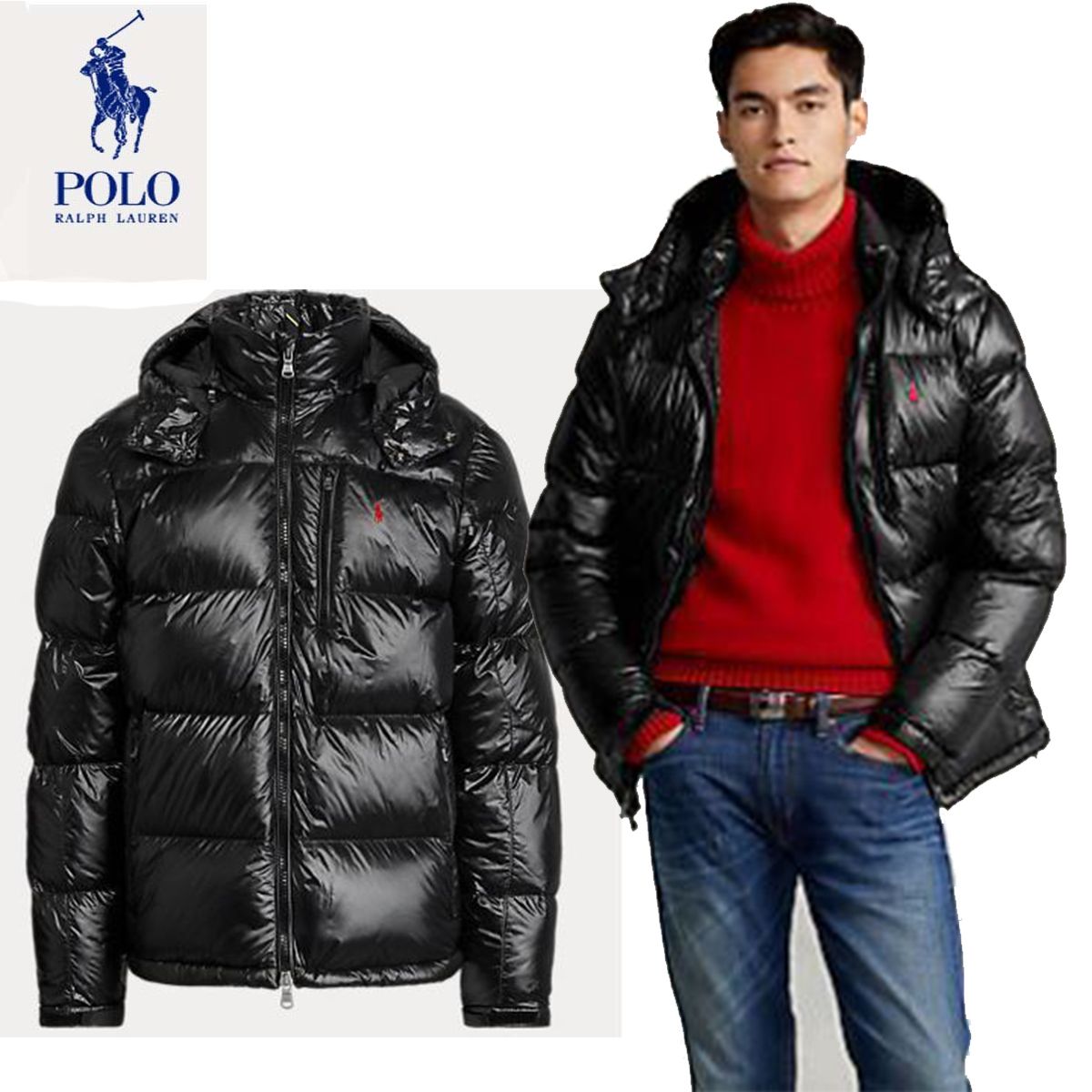 人気商品! Ralph Lauren ダウン80％撥水/光沢 ダウンジャケット (Ralph