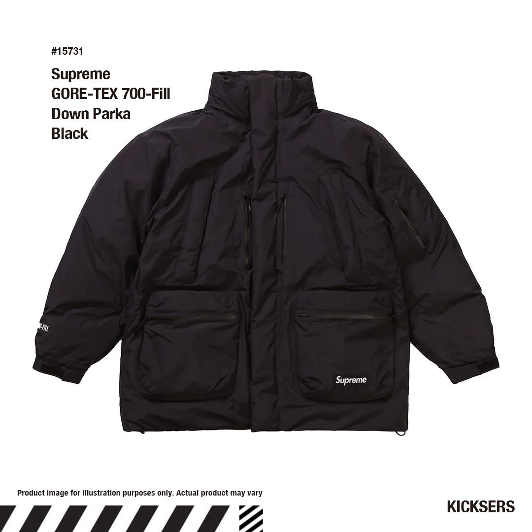 Supreme GORE-TEX 700-Fill Down Parka Blackゴアテックスダウン