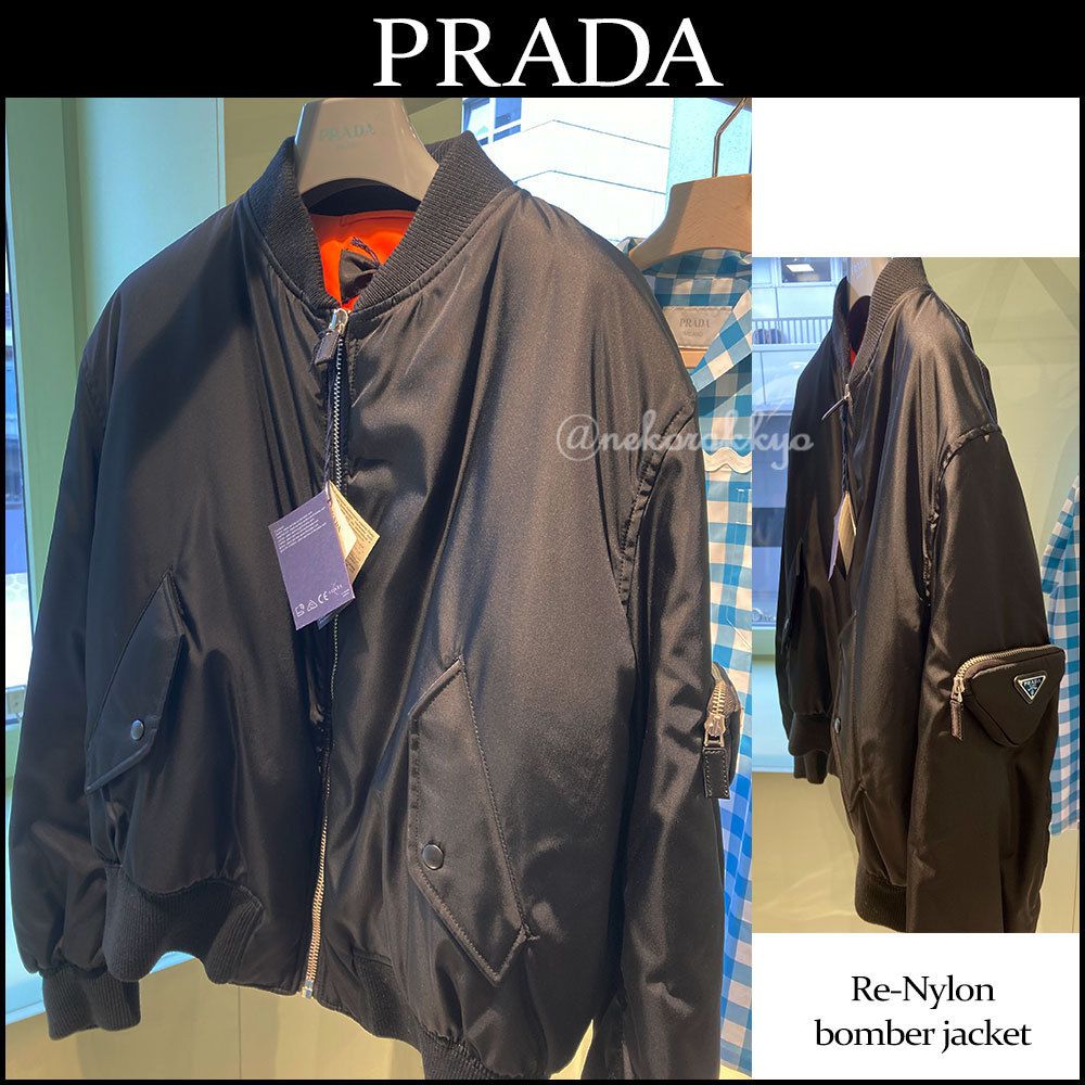 PRADA＊Re-Nylon bomber jacket ボンバージャケット＊送料込 (PRADA/MA