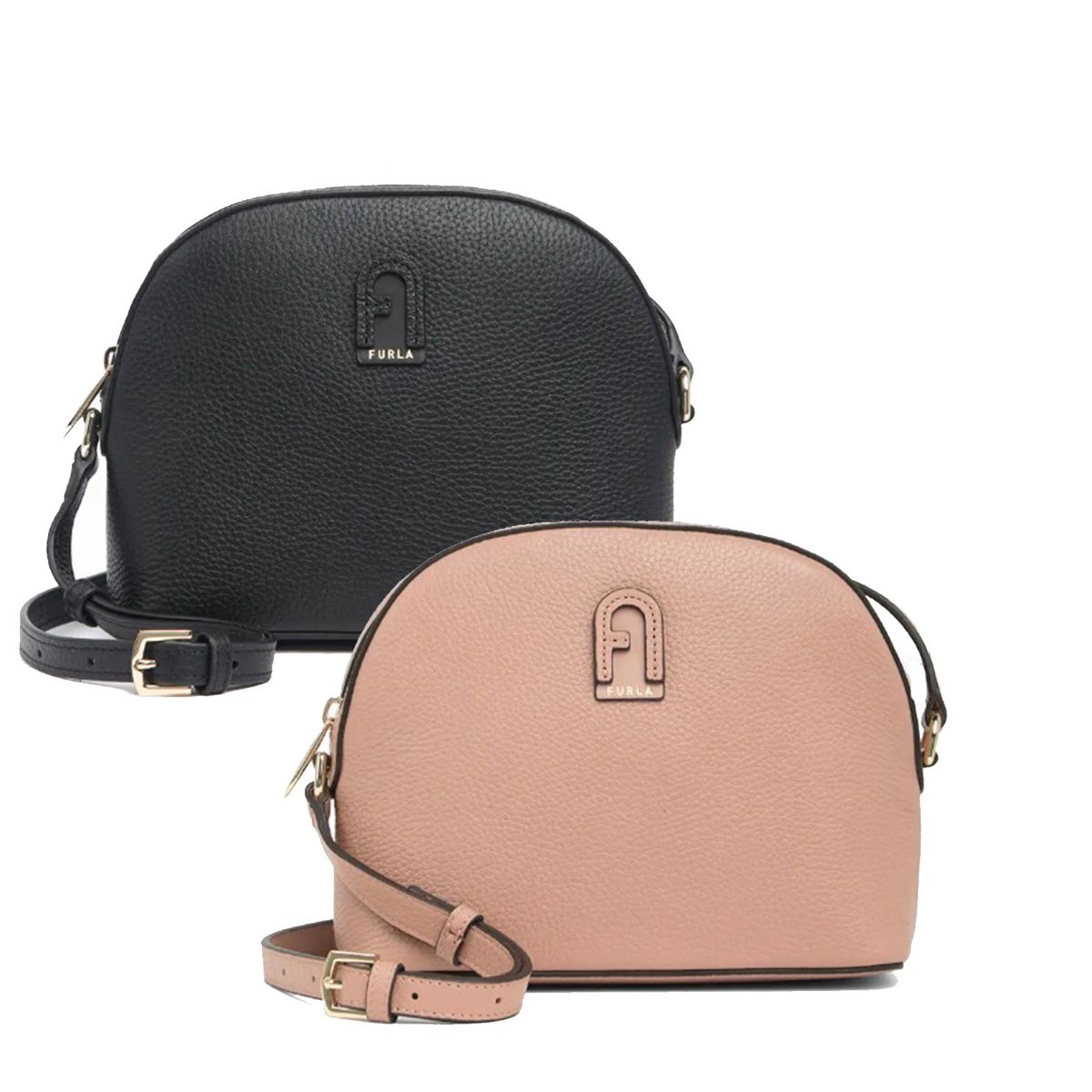 特別価格！FURLA アテナ レザークロスボディ ショルダーバッグ (FURLA