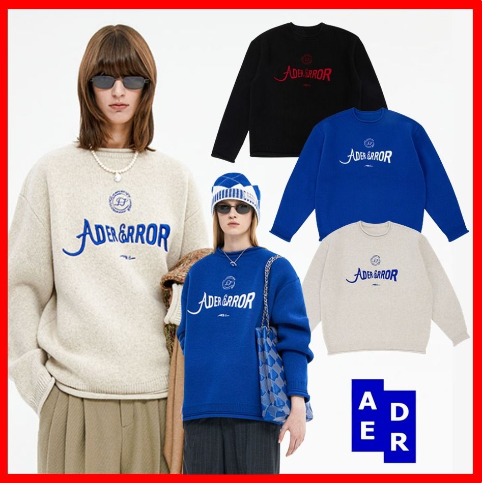 ☆韓国の人気☆【Ader Error】☆Verif logo kni.t☆ニット