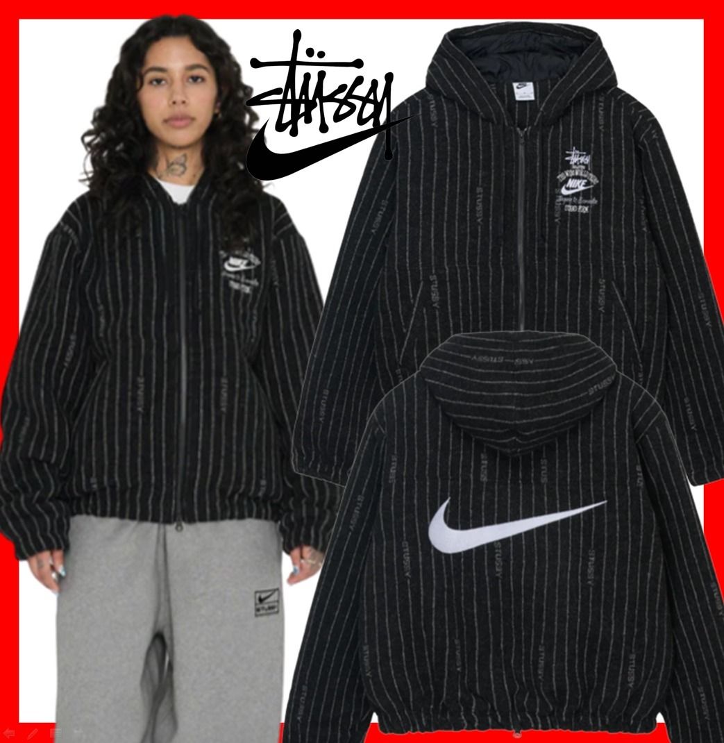 ☆【STUSSY & NIKE】☆Striped Wool Jacket ステューシー☆ (STUSSY