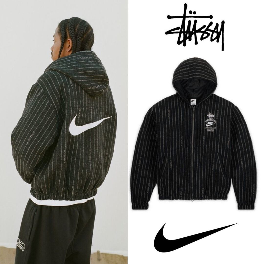 新作】Stussy x Nike Striped Wool Jacket ステューシー (Nike