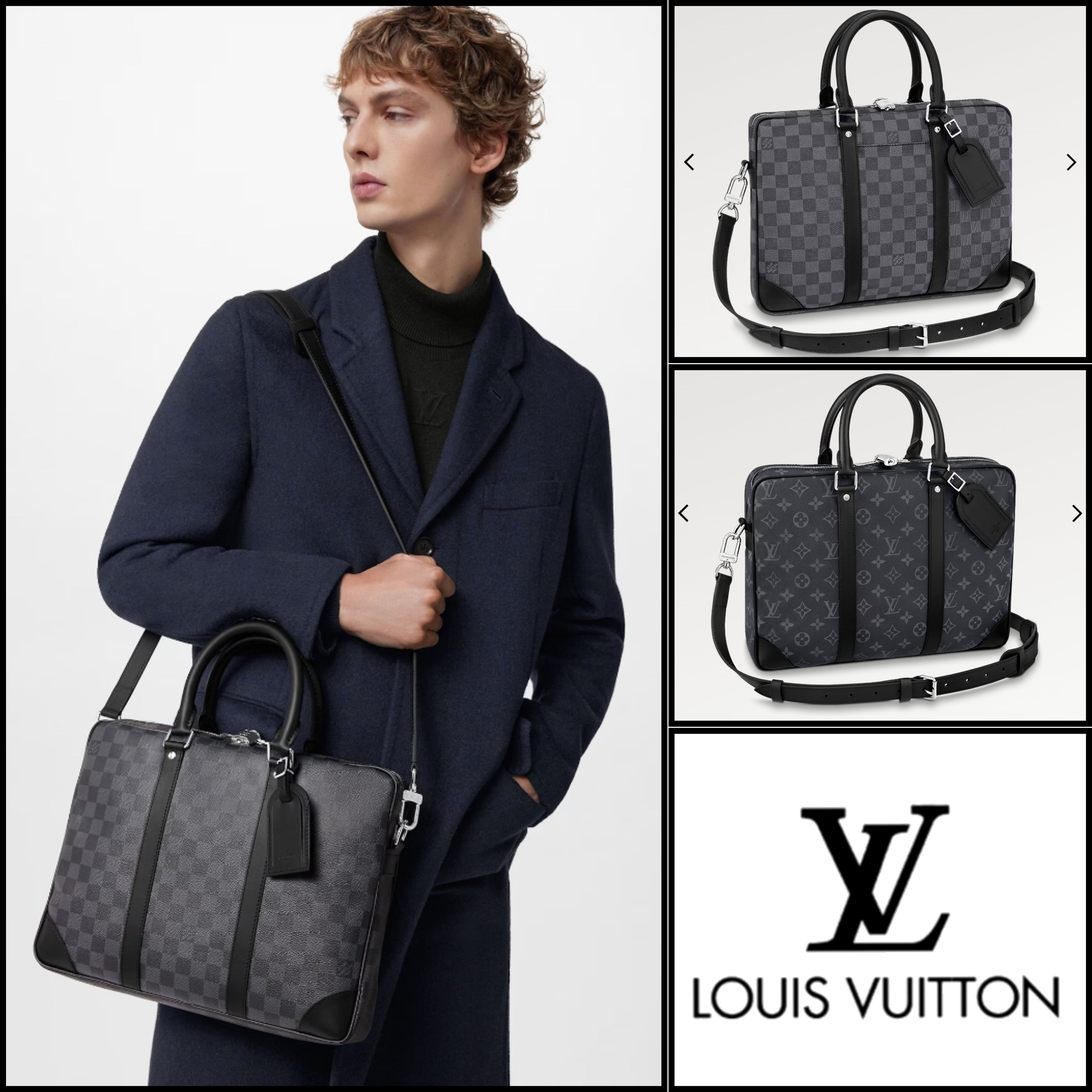 2023SS☆即納 【LV】 ポルト ドキュマン・ヴォワヤージュバッグ (Louis
