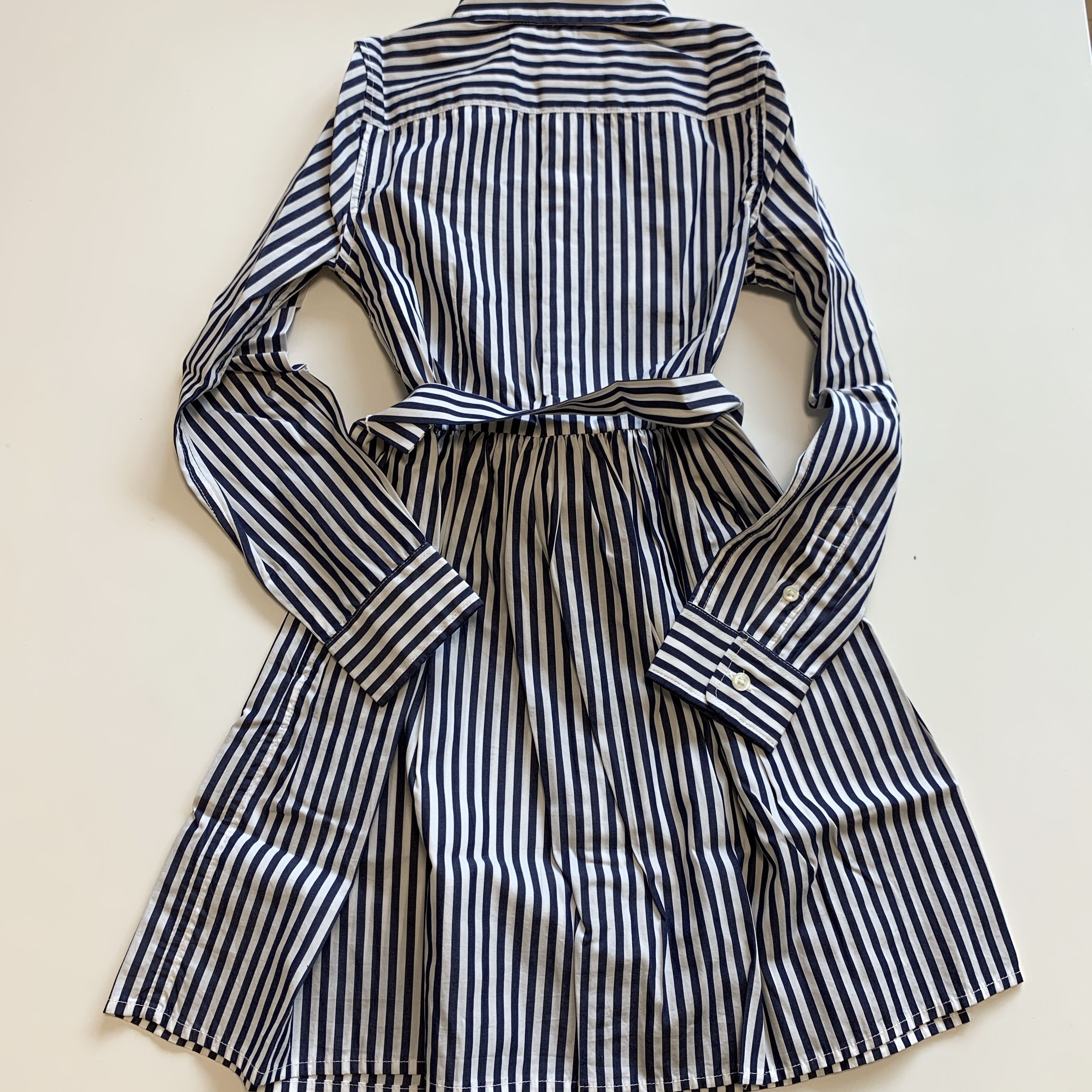 国内発送☆ラルフローレン☆長袖 シャツ ストライプ ワンピース (Ralph