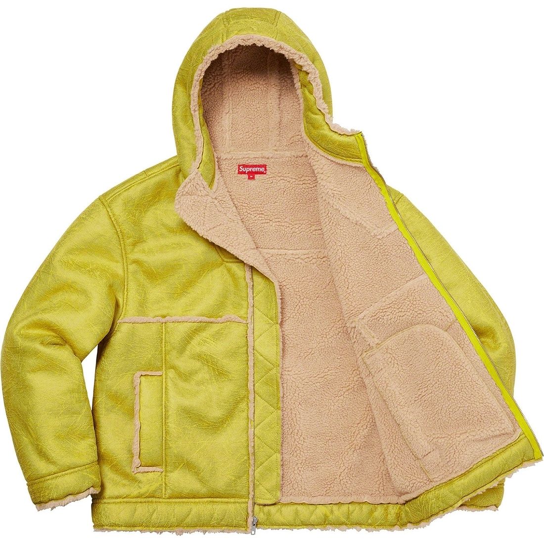 SS23 Supreme Faux Shearling Hooded Jacket (Supreme/ダウン