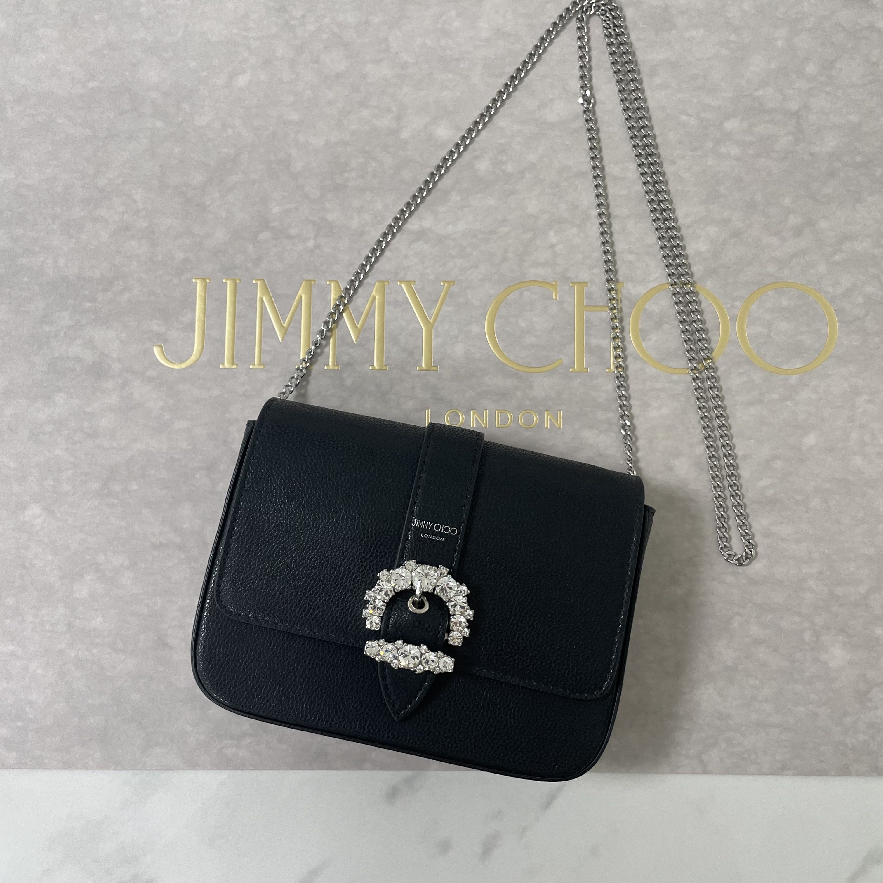 安心の直営店購入】ジミーチュウ cheri ショルダーバッグ (Jimmy Choo
