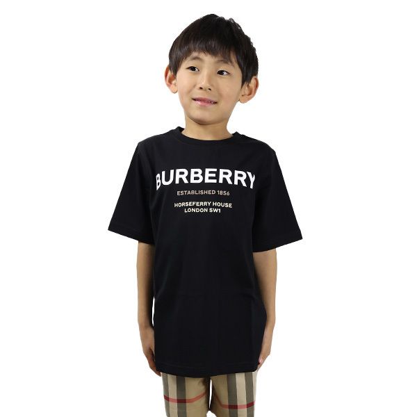 Burberry バーバリー Tシャツ 半袖 クルーネック ロゴ キッズ