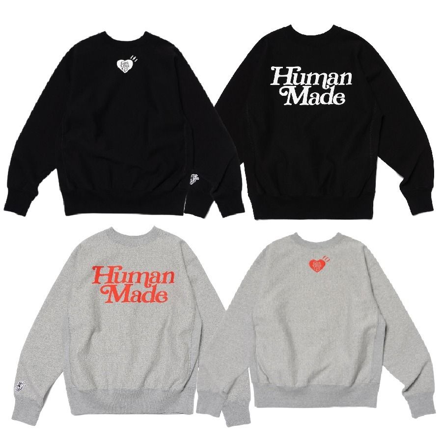 23SS Human Made Girls Don't Cry CREW NECK SWEATSHIRT (Girls Don't
