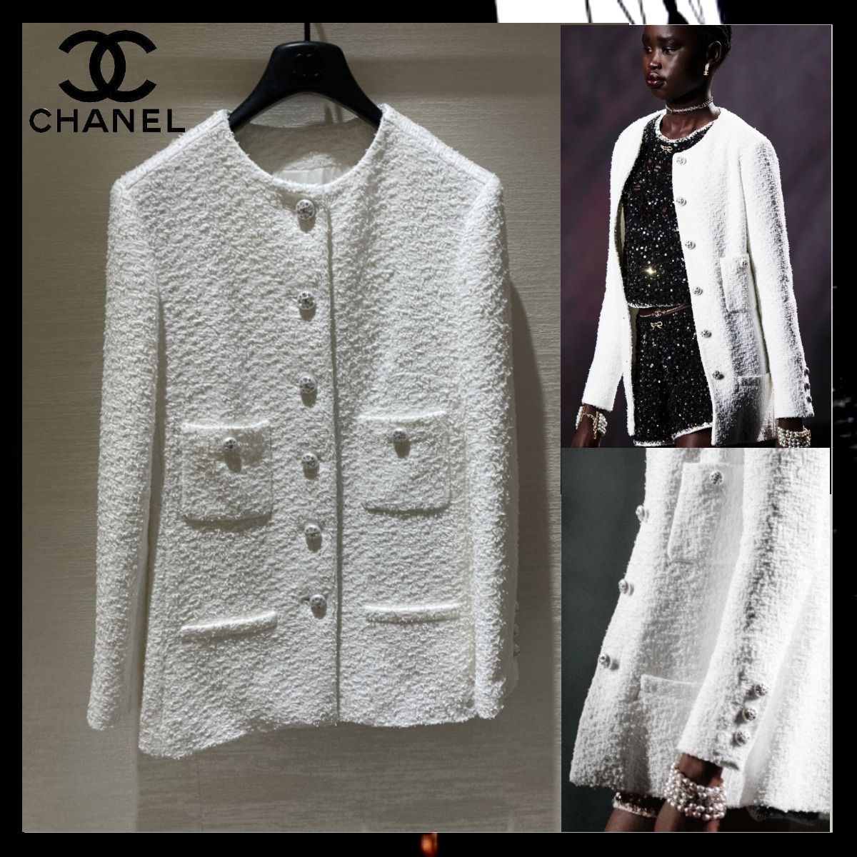 23SS☆即納！ 【CHANEL シャネル】 ジャケット ツイード 関税込