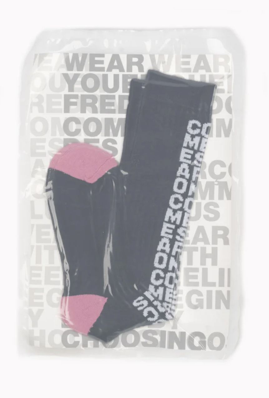☆大人気☆COMME DES GARCONS HOMME PLUS LONG MULTI LOGO SOCK (COMME