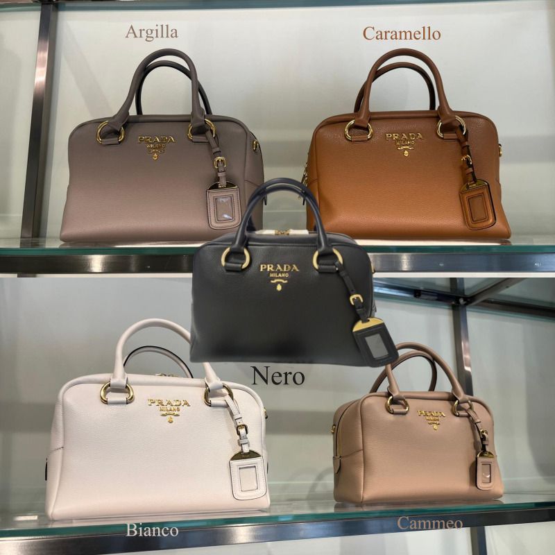 セール】プラダ2Wayミニボストンバッググレインレザー☆1BB086 (PRADA