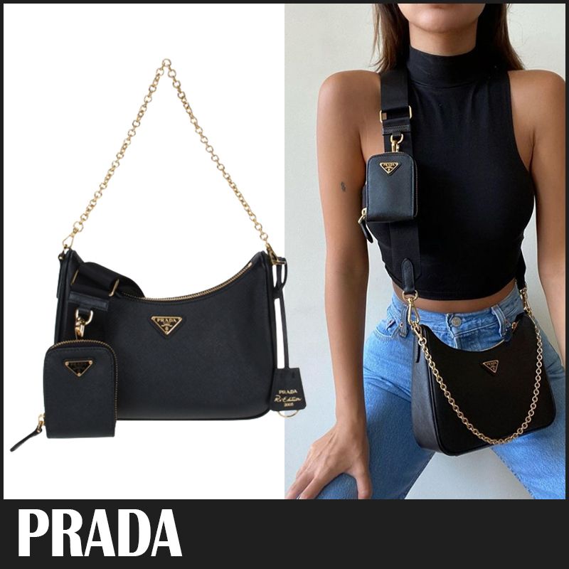 送料関税込☆PRADA Re-Edition 2005 サフィアーノレザー バッグ (PRADA