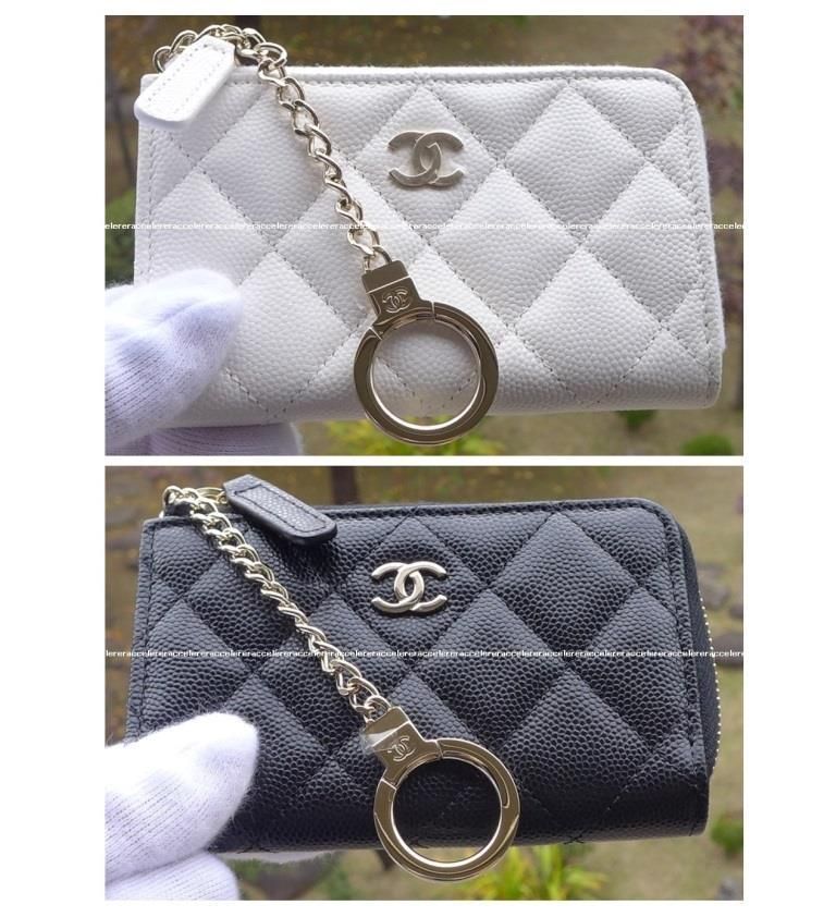 国内即発 CHANEL L字ファスナー キーケース マルチ コインケース