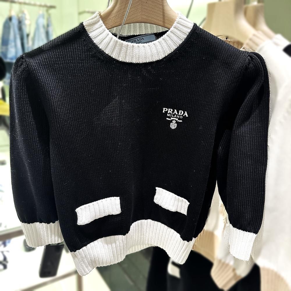 PRADA◇コットンクルーネックセーター (PRADA/ニット・セーター