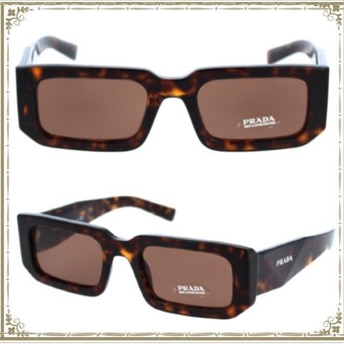 PRADA サングラス べっ甲 プラダ アイウェア PR06YS スクエア (PRADA