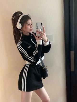 ジャージ セットアップ ミニスカート 上下セット ショート丈