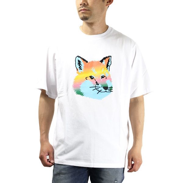 Maison Kitsune メゾンキツネ Tシャツ 半袖 クルーネック メンズ