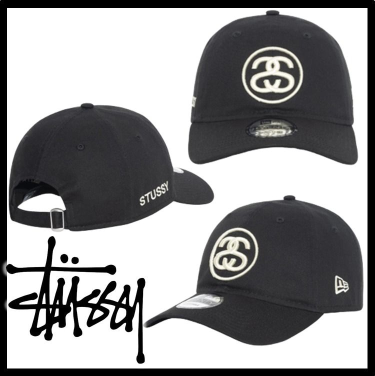 ☆送料・関税込☆STUSSY☆SS LINK 9TWENTY CAP☆BLACK☆ (STUSSY
