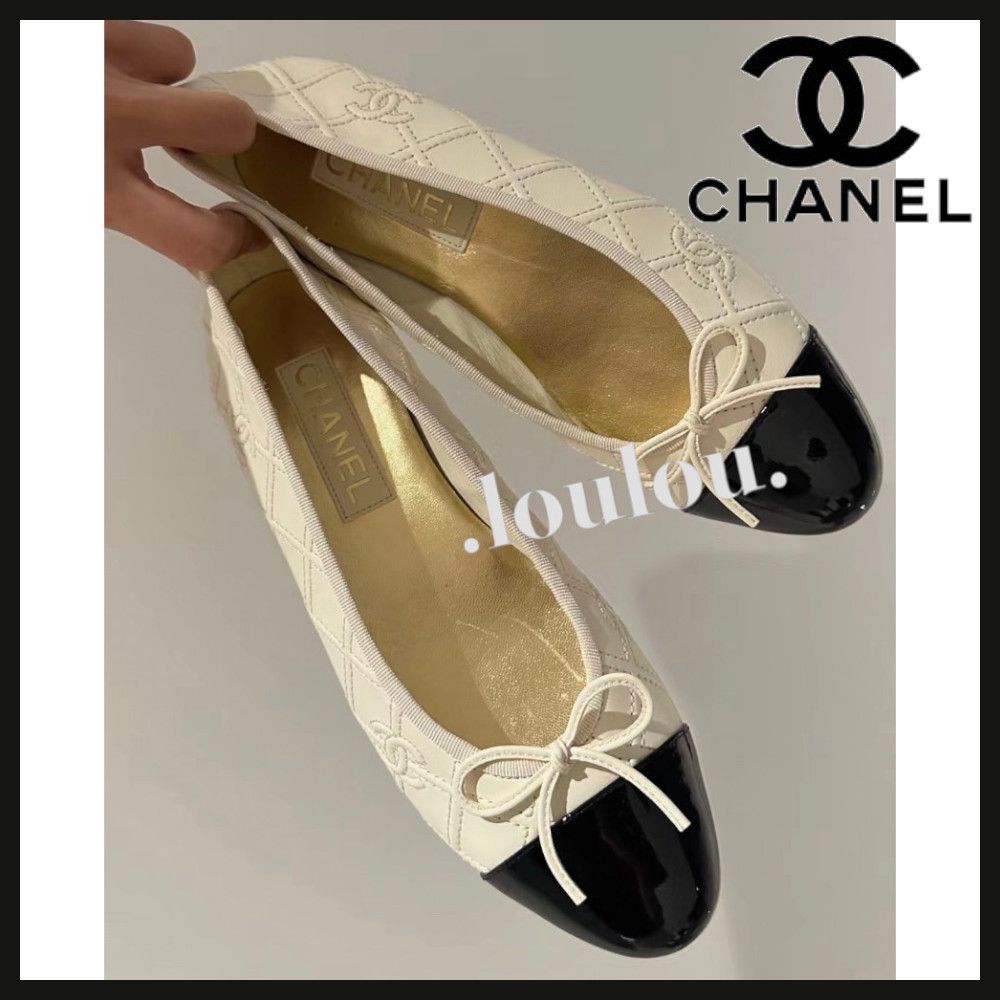キルティング調デザインでお洒落☆】CHANEL バレリーナ (CHANEL/バレエ