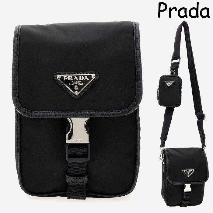 PRADA プラダ ナイロン クロスボディ ショルダーバッグ ポーチ付