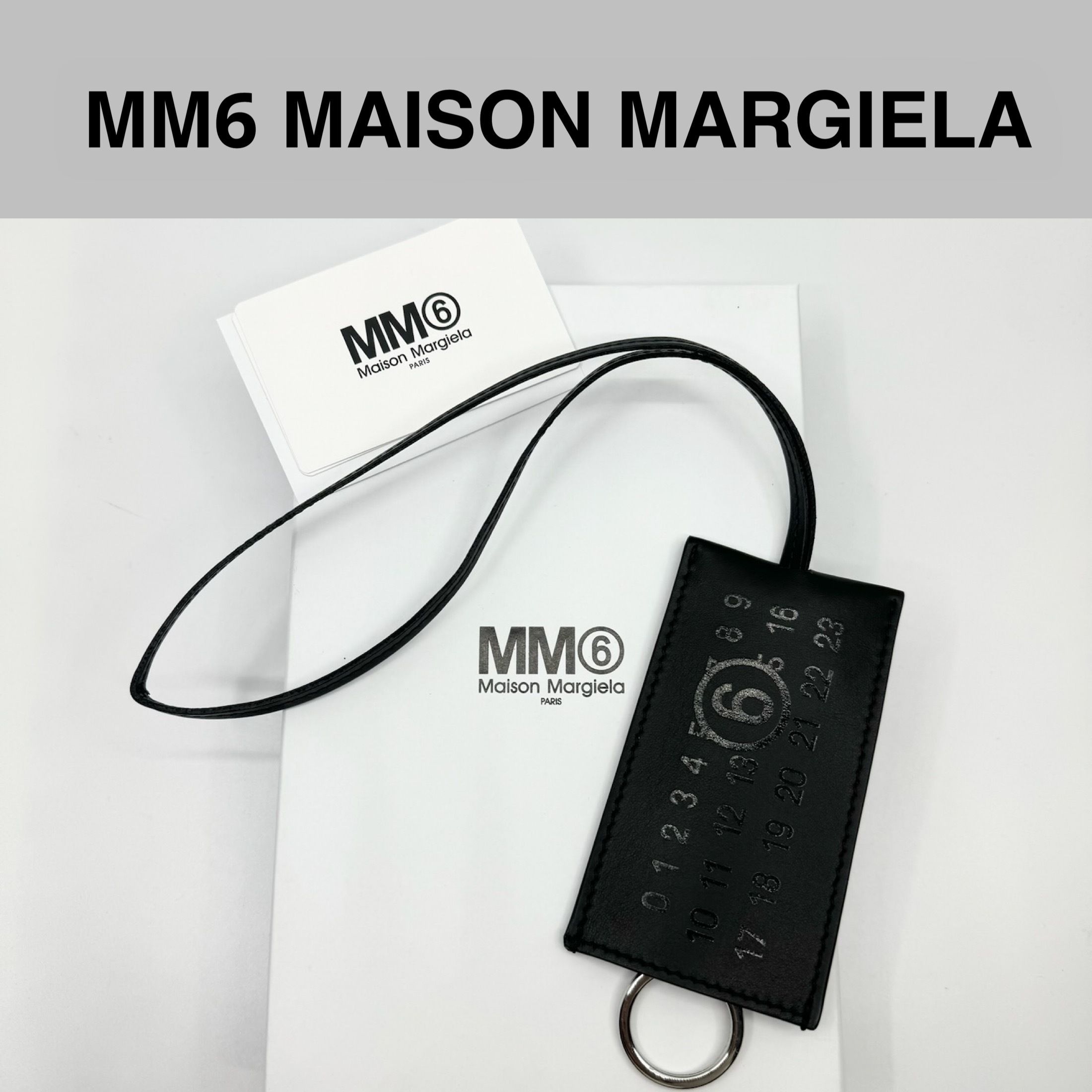 安心の国内発送】MM6 LOGO ネックストラップ キーリング (MM6 Maison