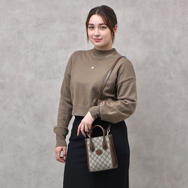 すぐ届く＊送料込＊GUCCI インターロッキングG ミニトートバッグ