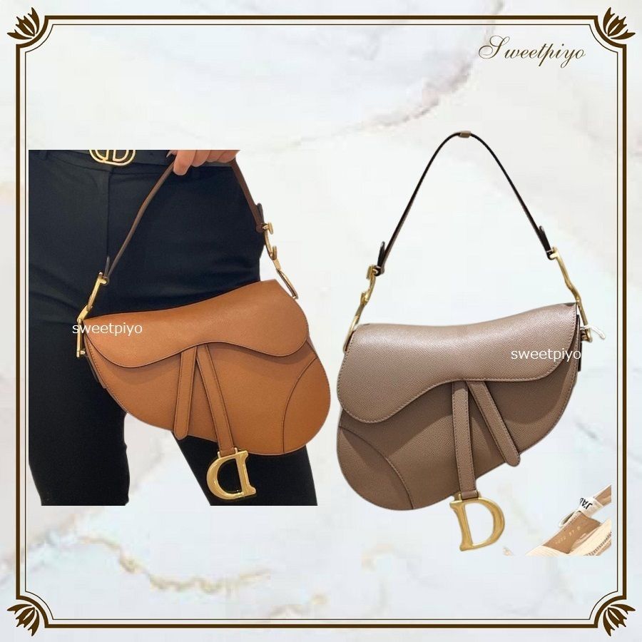 ディオール Dior☆サドルバッグ カーフスキン ロゴチャーム CD (Dior