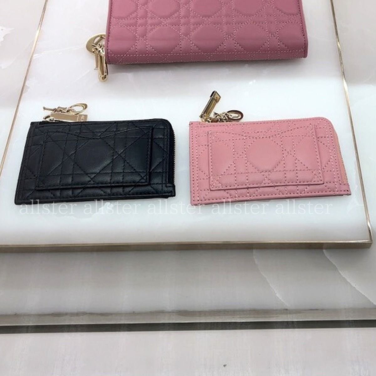 DIOR】レディーディオール LADY DIOR ジップ カードホルダー (Dior